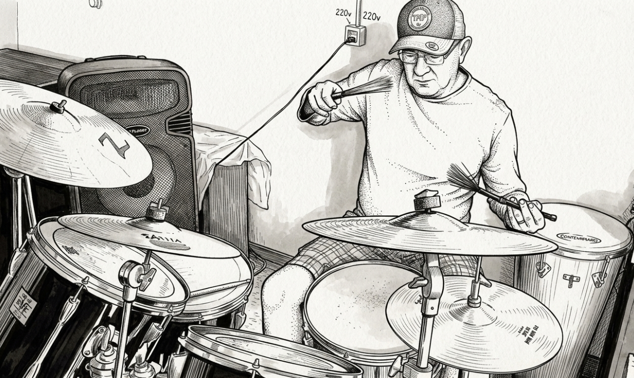Ilustração em nanquim — homenagem a Del Moro